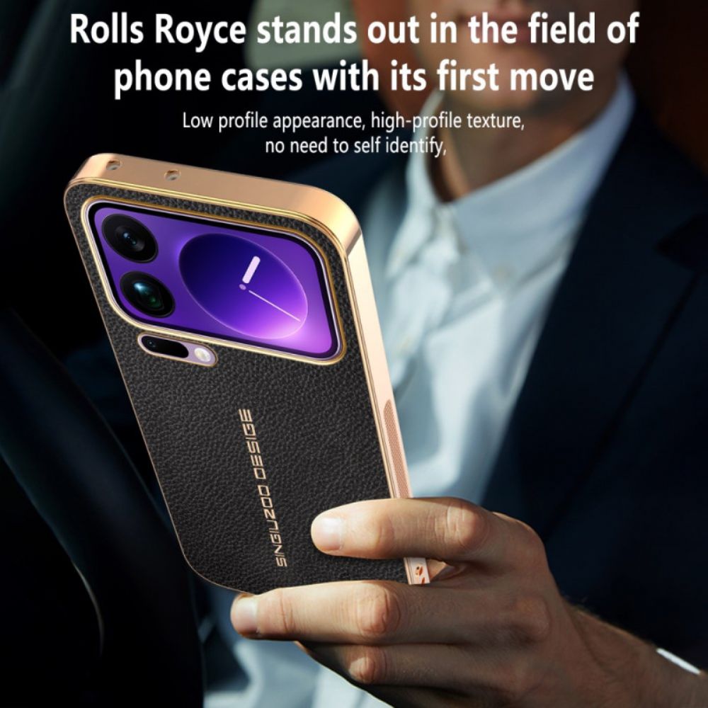 Hoesje Xiaomi 17 Pro Krasbestendige Lychee-textuur