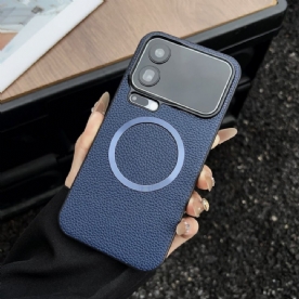 Hoesje Xiaomi 17 Pro Magnetisch Met Lychee-textuur Bescherming Hoesje