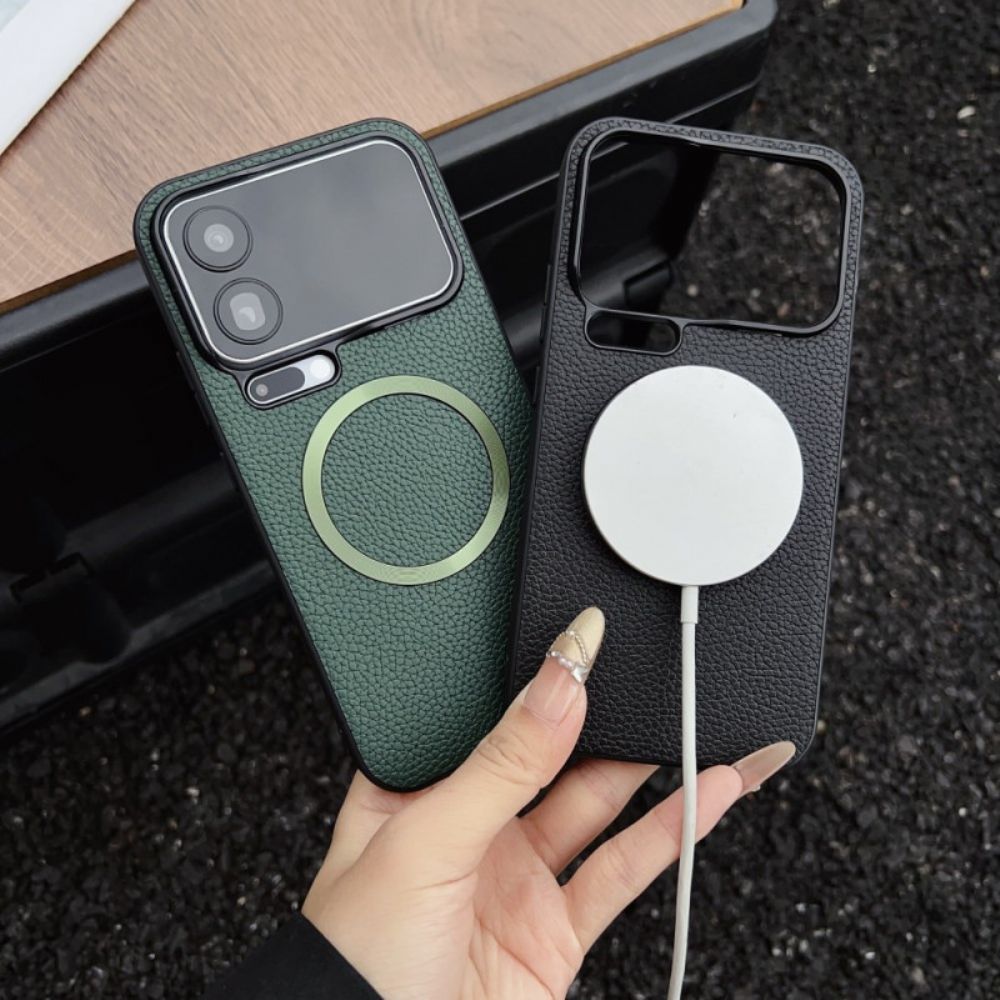Hoesje Xiaomi 17 Pro Magnetisch Met Lychee-textuur Bescherming Hoesje
