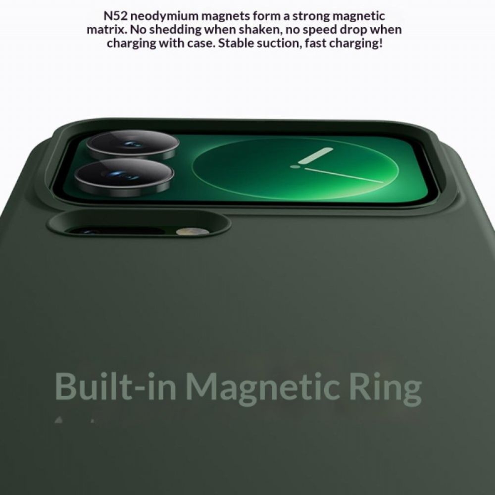 Hoesje Xiaomi 17 Pro Magnetisch Met Vloeibare Siliconen Bescherming Hoesje