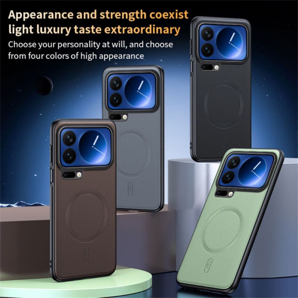 Hoesje Xiaomi 17 Pro Magnetische Kunstlederen Hoes