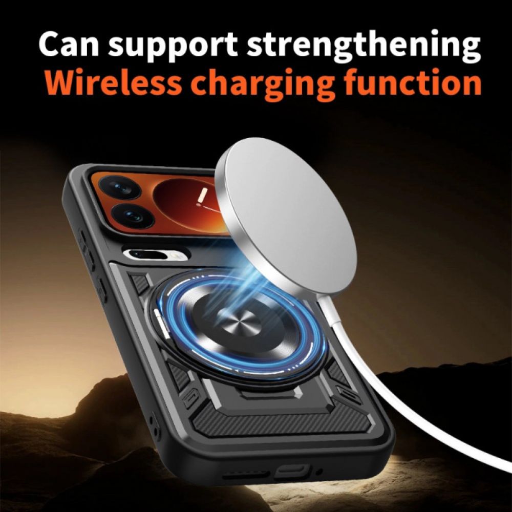 Hoesje Xiaomi 17 Pro Magnetische Sluiting Met Draaibare Standaard