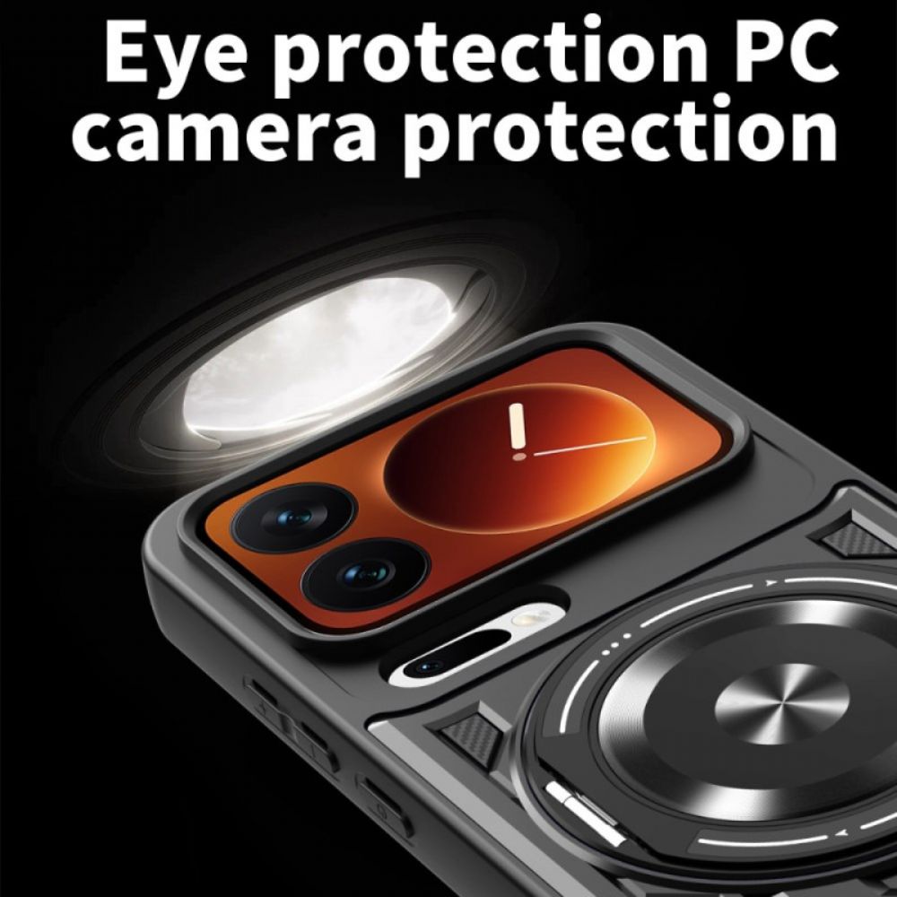 Hoesje Xiaomi 17 Pro Magnetische Sluiting Met Draaibare Standaard