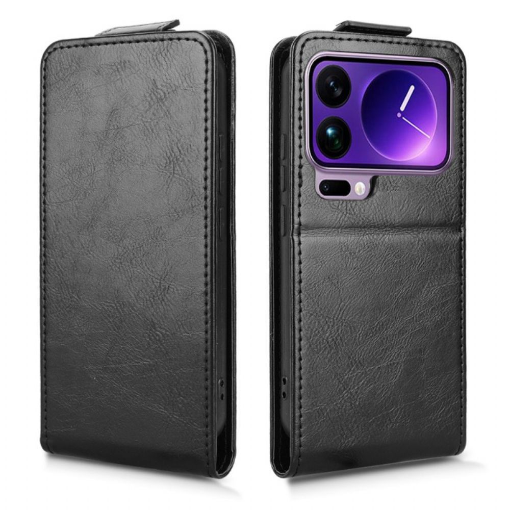 Leren Hoesje Voor Xiaomi 17 Pro Verticale Klep