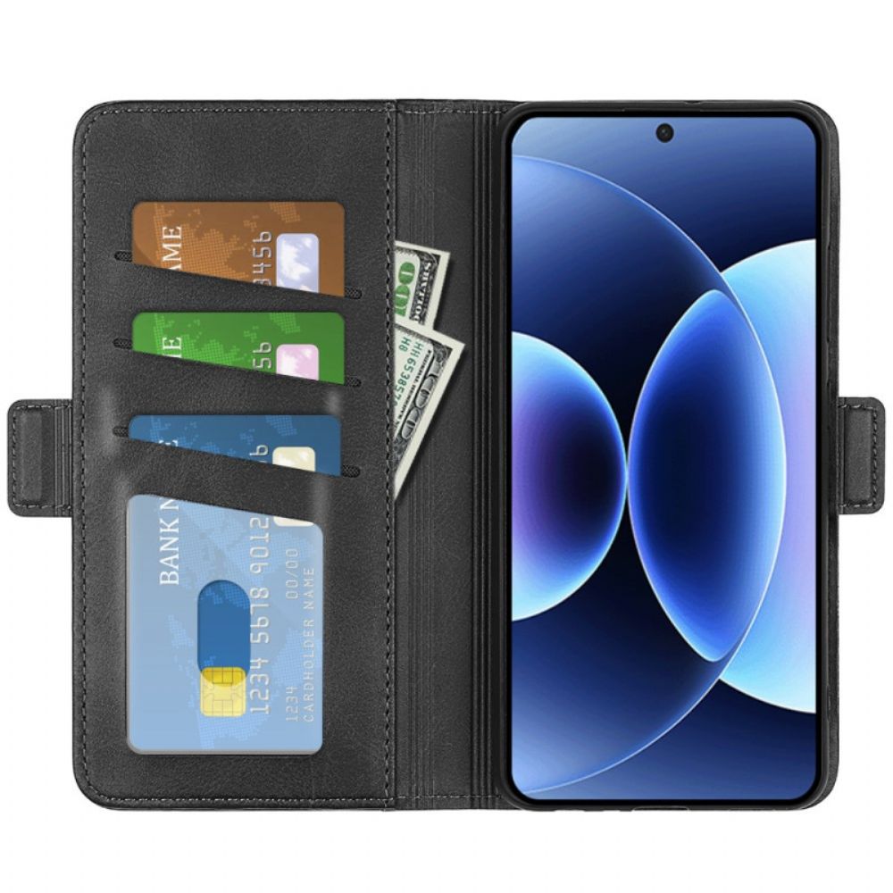 Leren Hoesje Xiaomi 17 Pro Dubbele Sluiting Bescherming Hoesje