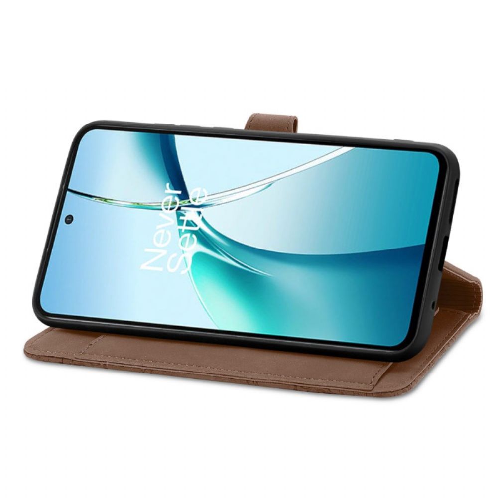 Leren Hoesje Xiaomi 17 Pro Portemonnee Met Kantpatroon Bescherming Hoesje