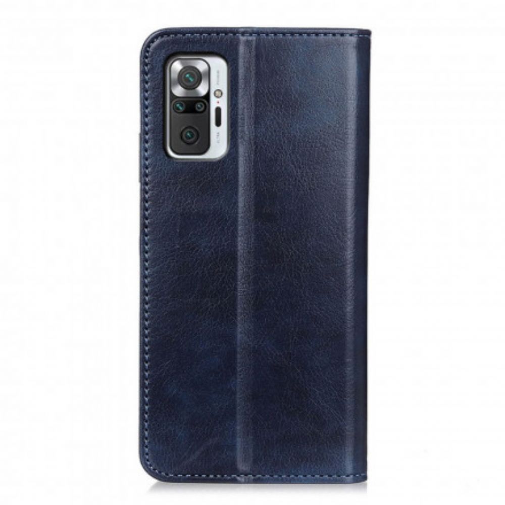 Bescherming Hoesje voor Xiaomi Redmi Note 10 Pro Folio-hoesje Litchi Splitleer