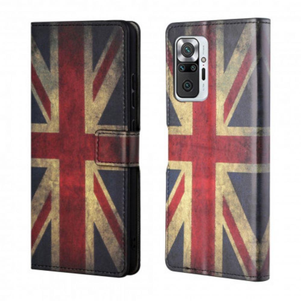 Folio-hoesje voor Xiaomi Redmi Note 10 Pro Engeland Vlag