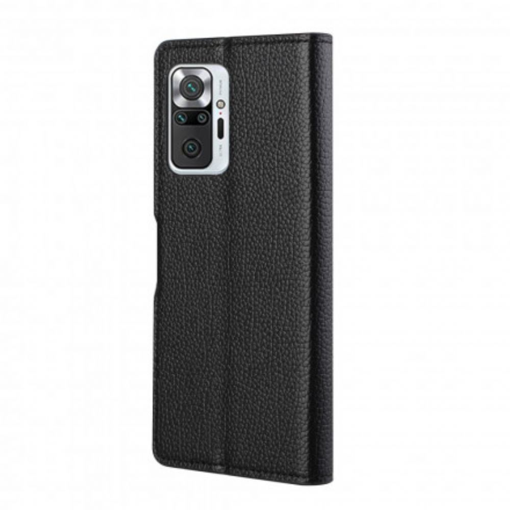Folio-hoesje voor Xiaomi Redmi Note 10 Pro Enkel Lychee