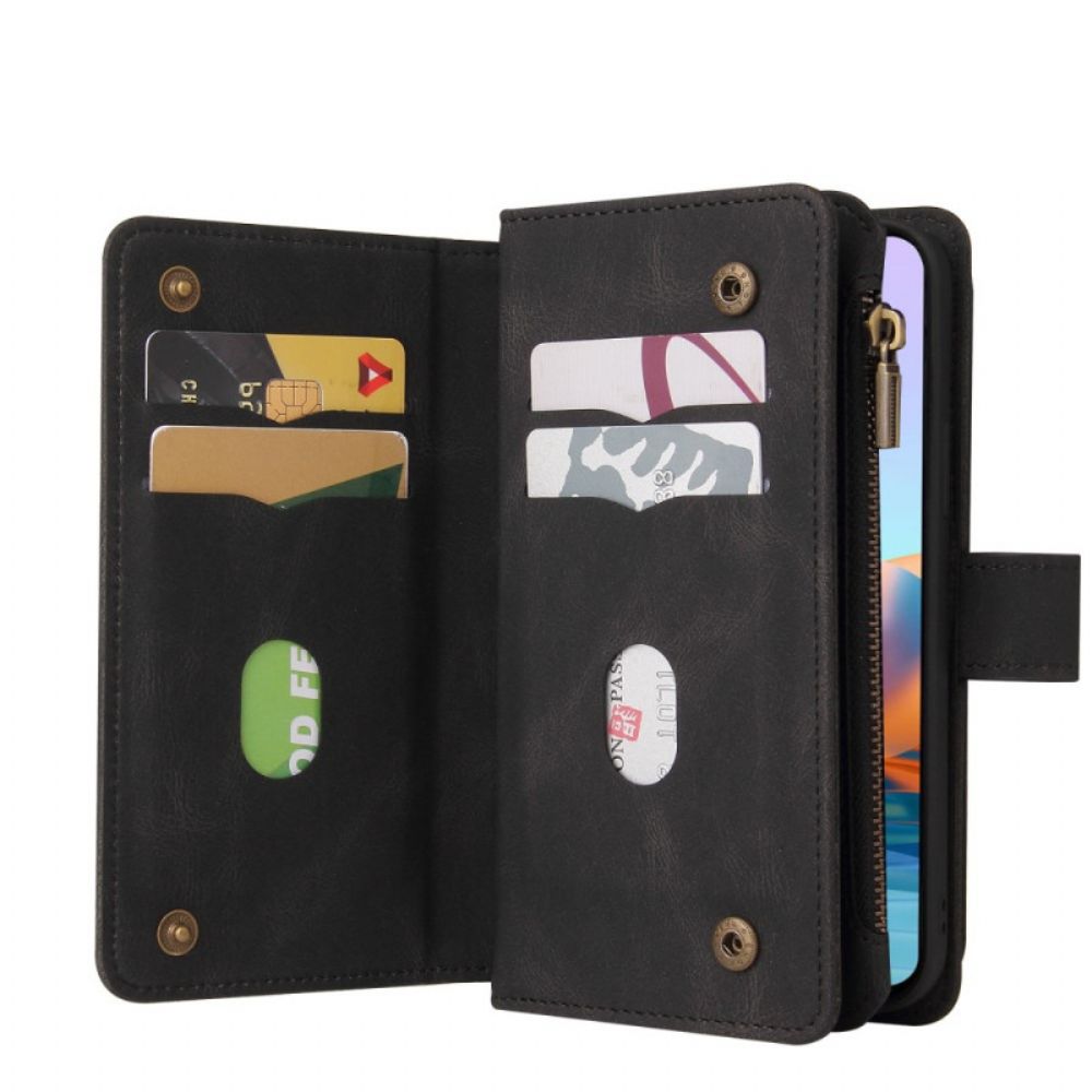 Folio-hoesje voor Xiaomi Redmi Note 10 Pro Multifunctionele Kaarthouder