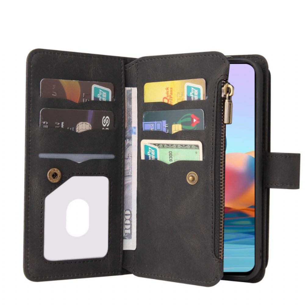 Folio-hoesje voor Xiaomi Redmi Note 10 Pro Multifunctionele Kaarthouder