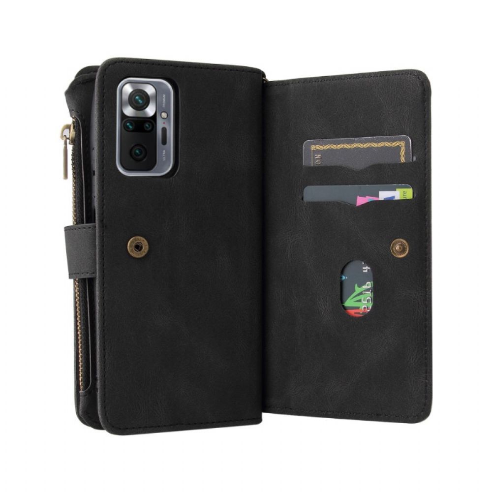 Folio-hoesje voor Xiaomi Redmi Note 10 Pro Multifunctionele Kaarthouder