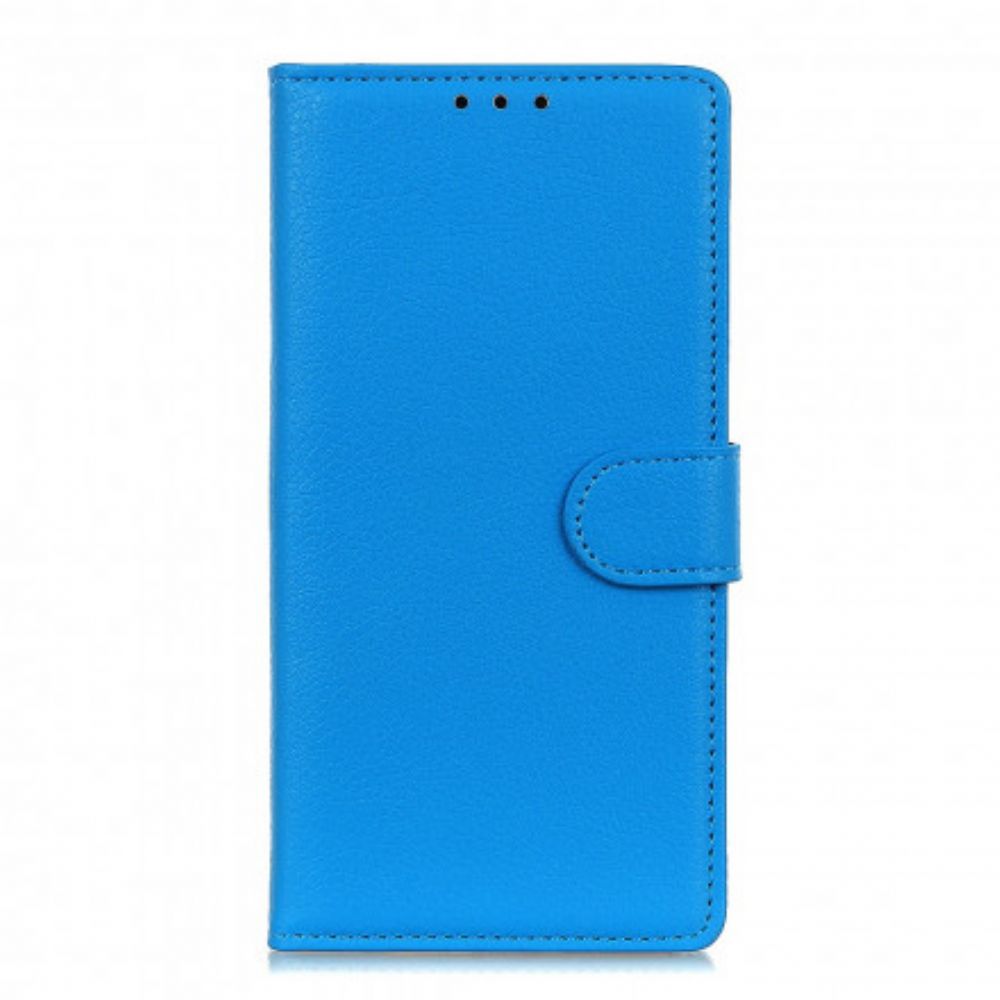 Folio-hoesje voor Xiaomi Redmi Note 10 Pro Premium Litchi Leder Effect