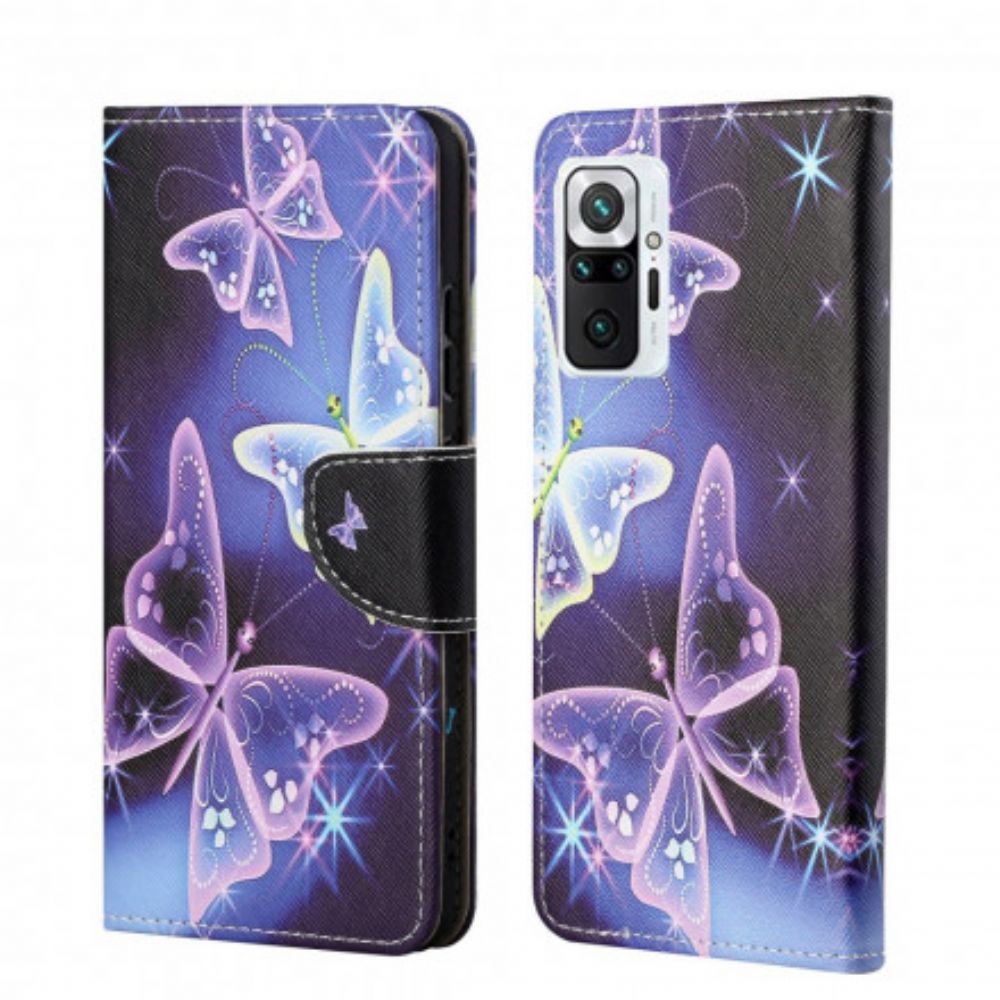 Folio-hoesje voor Xiaomi Redmi Note 10 Pro Vlinders