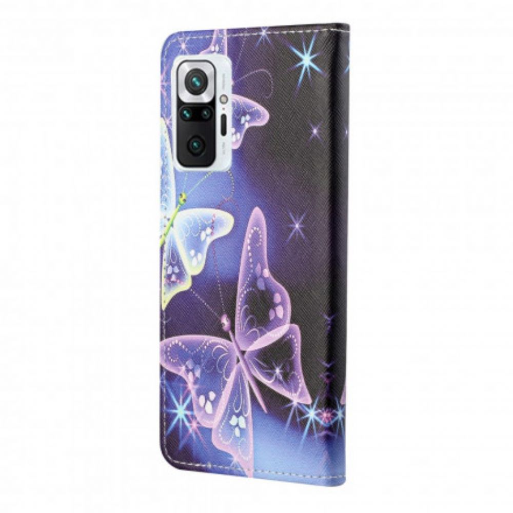 Folio-hoesje voor Xiaomi Redmi Note 10 Pro Vlinders