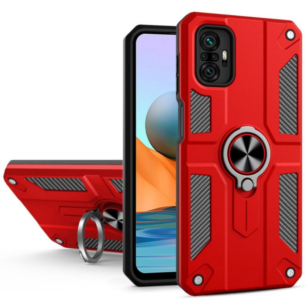 Hoesje voor Xiaomi Redmi Note 10 Pro Metalen Steunring
