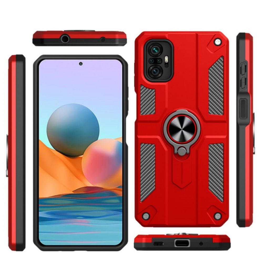 Hoesje voor Xiaomi Redmi Note 10 Pro Metalen Steunring