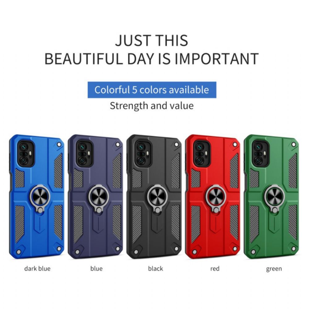 Hoesje voor Xiaomi Redmi Note 10 Pro Metalen Steunring