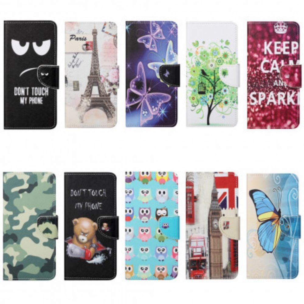 Leren Hoesje voor Xiaomi Redmi Note 10 Pro Groene Boom