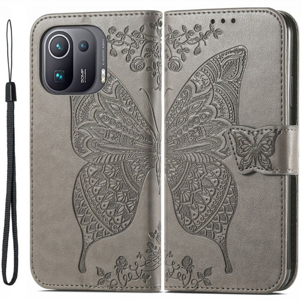 Folio-hoesje voor Xiaomi Mi 11 Pro Halve Vlinders