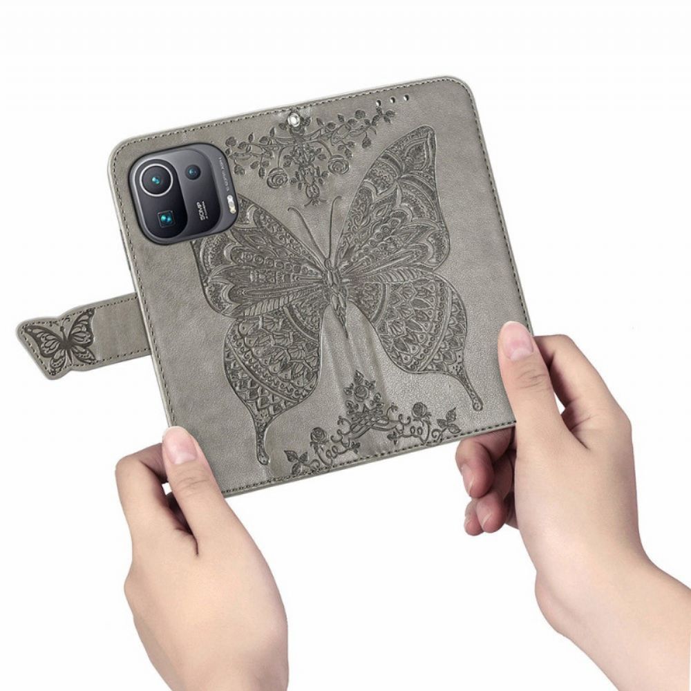 Folio-hoesje voor Xiaomi Mi 11 Pro Halve Vlinders