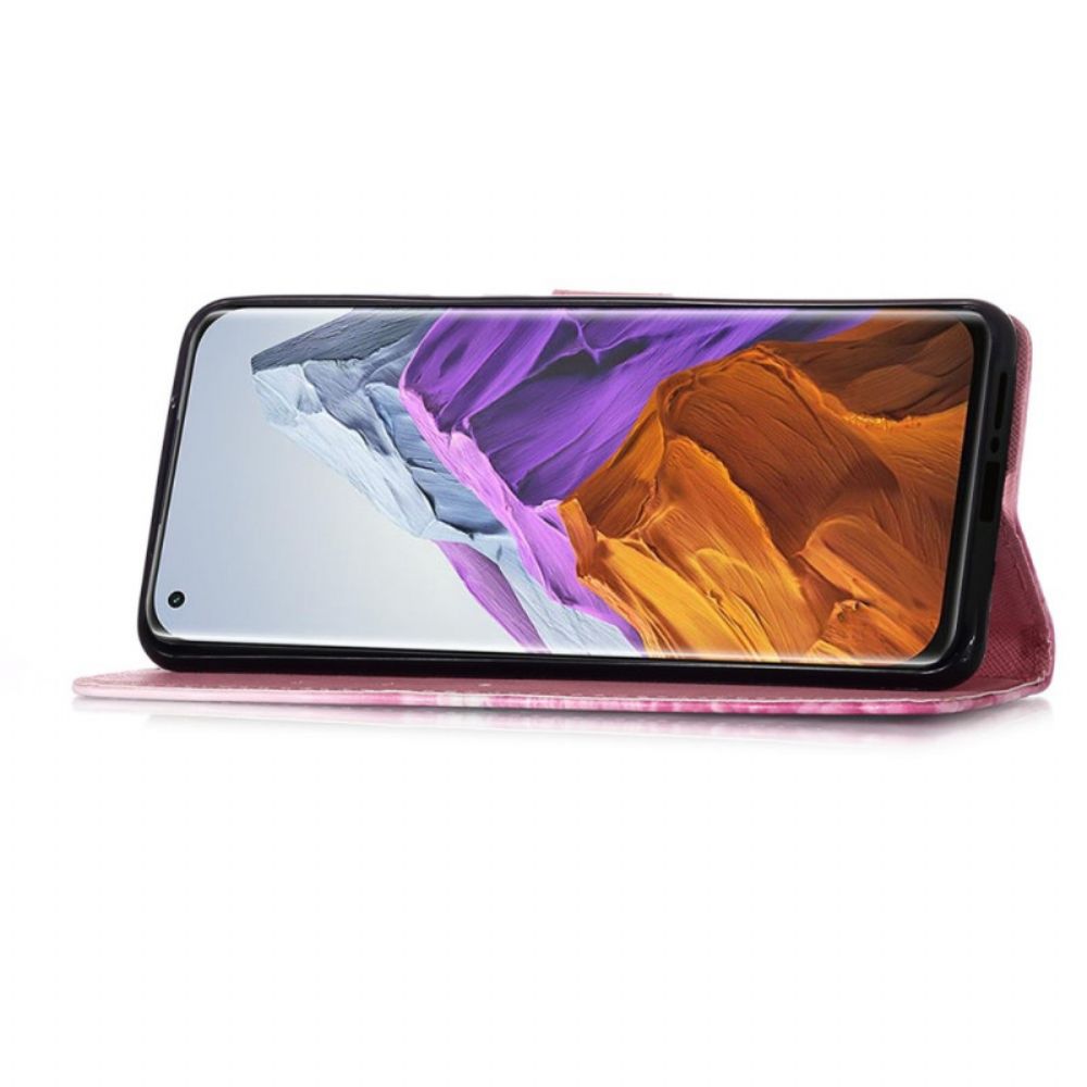 Hoesje Folio-hoesje voor Xiaomi Mi 11 Pro Aquarel Halster