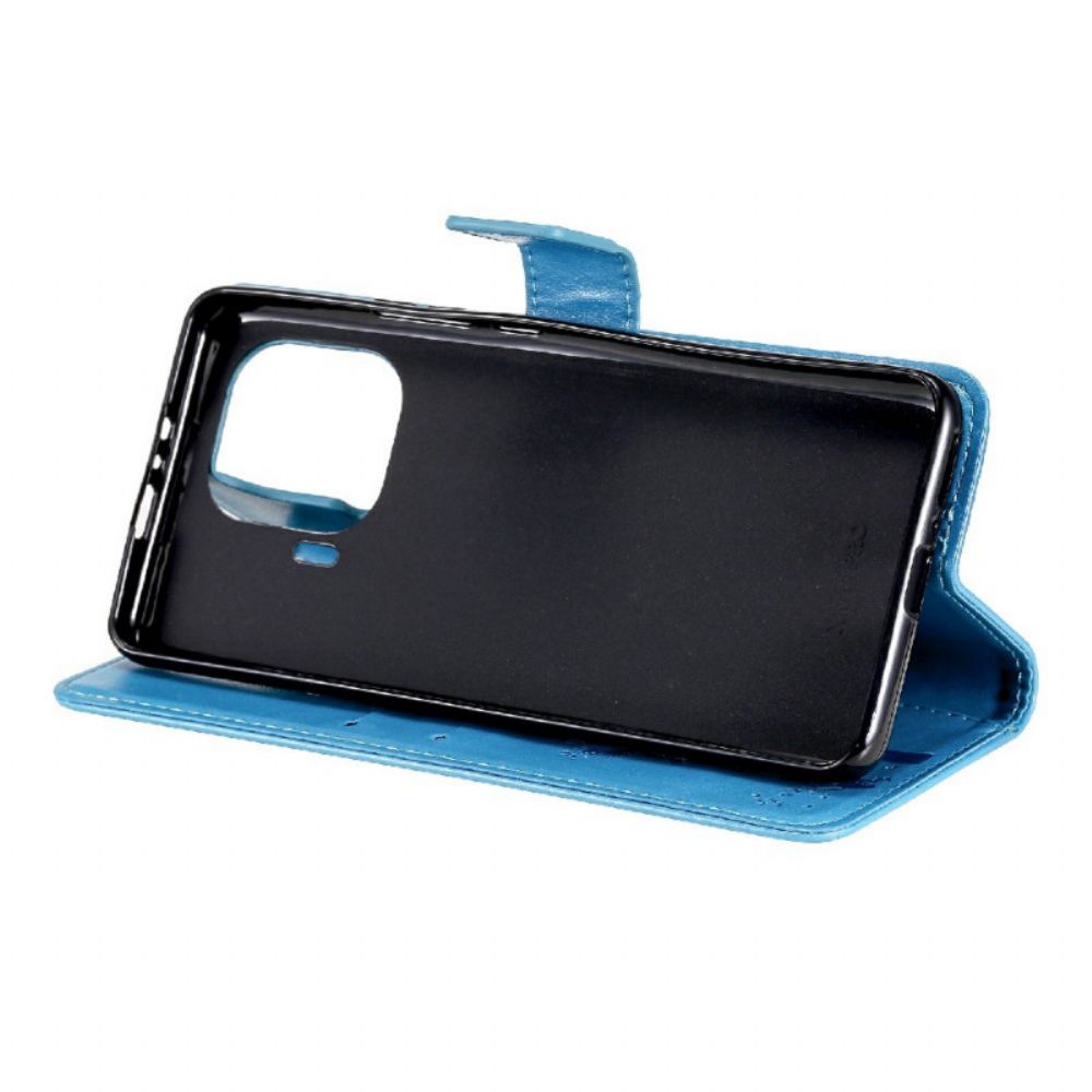 Leren Hoesje voor Xiaomi Mi 11 Pro Met Ketting Boom En Kat Met Bandjes