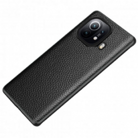 Telefoonhoesje voor Xiaomi Mi 11 Pro Echt Litchi Leer