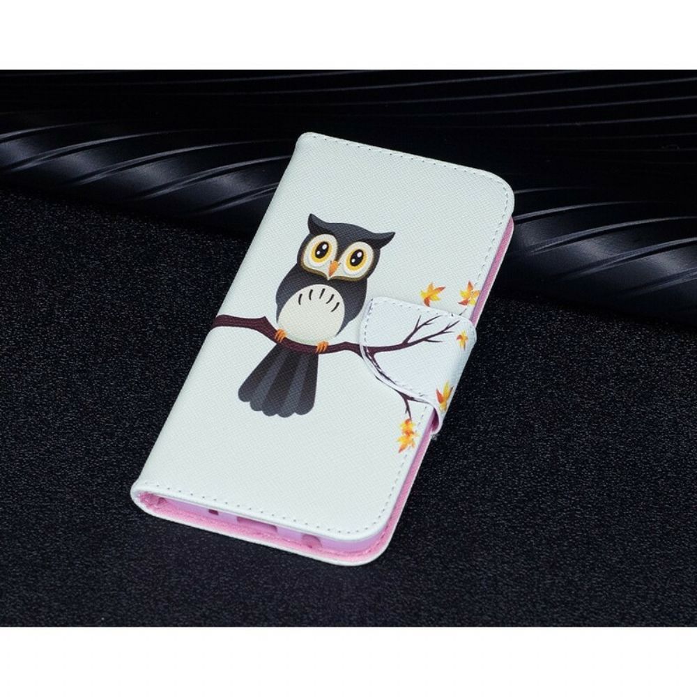 Flip Case voor Samsung Galaxy J5 2017 Uil Zat Op Tak