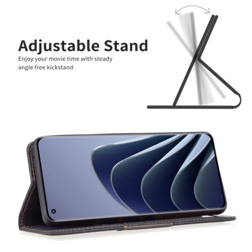 Bescherming Hoesje voor OnePlus 10 Pro 5G Folio-hoesje Leerstijl Binfen Kleur
