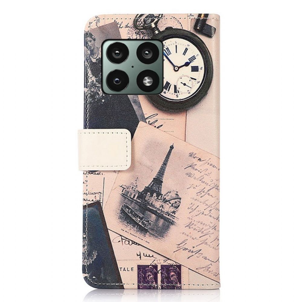 Folio-hoesje voor OnePlus 10 Pro 5G Eiffeltoren Van De Dichter