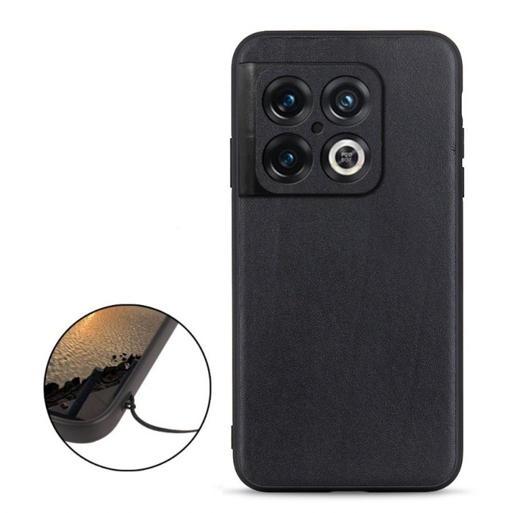 Hoesje voor OnePlus 10 Pro 5G Echt Leer