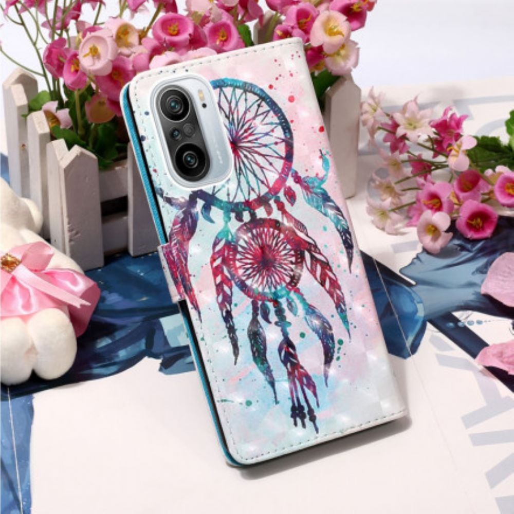 Folio-hoesje voor Xiaomi Mi 11i 5G / Poco F3 Aquarel Dromenvanger