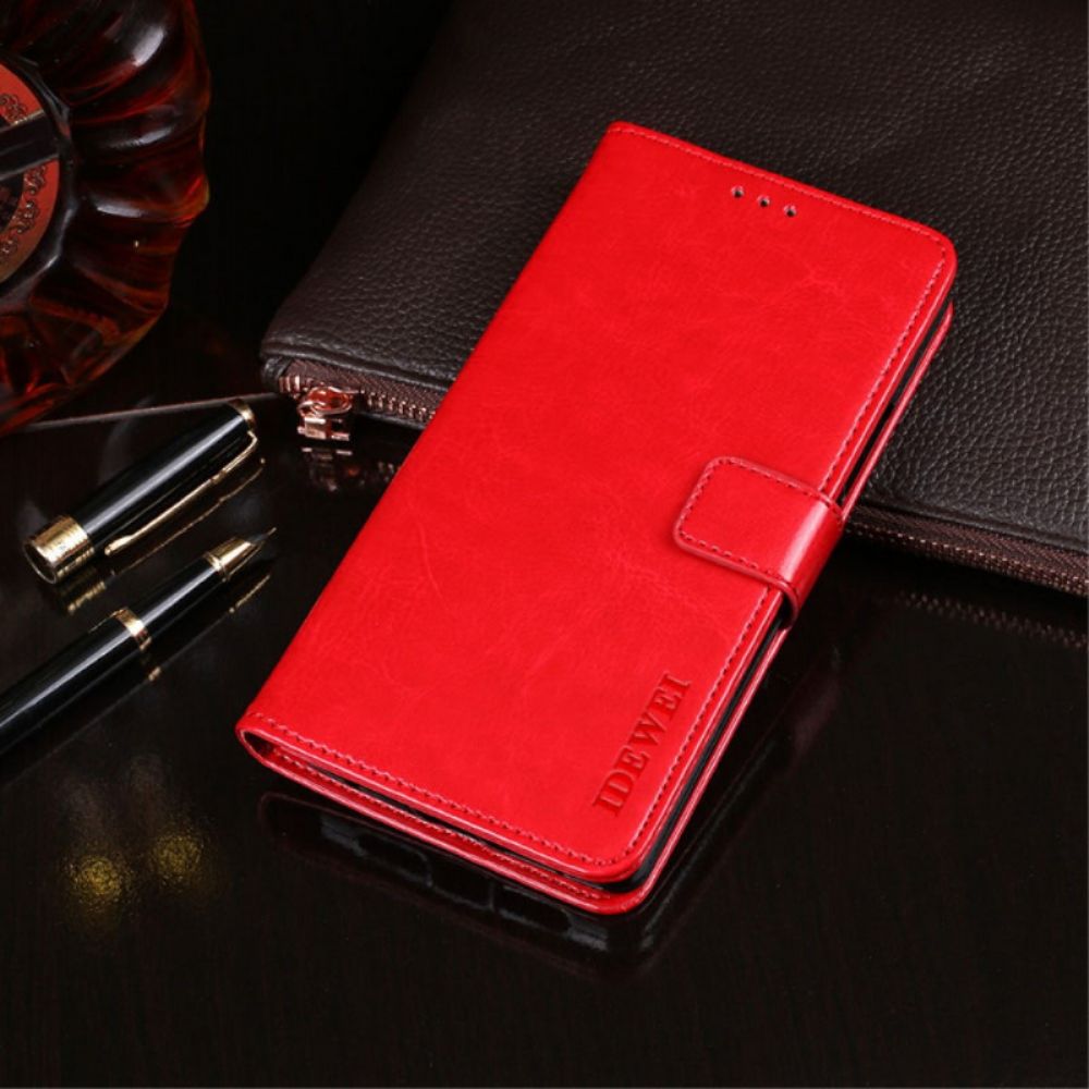 Folio-hoesje voor Xiaomi Mi 11i 5G / Poco F3 Imitatieleer Idewei