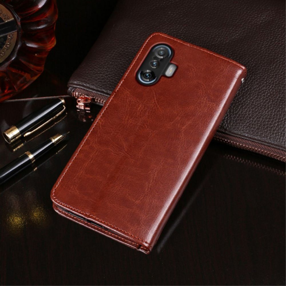 Folio-hoesje voor Xiaomi Mi 11i 5G / Poco F3 Imitatieleer Idewei