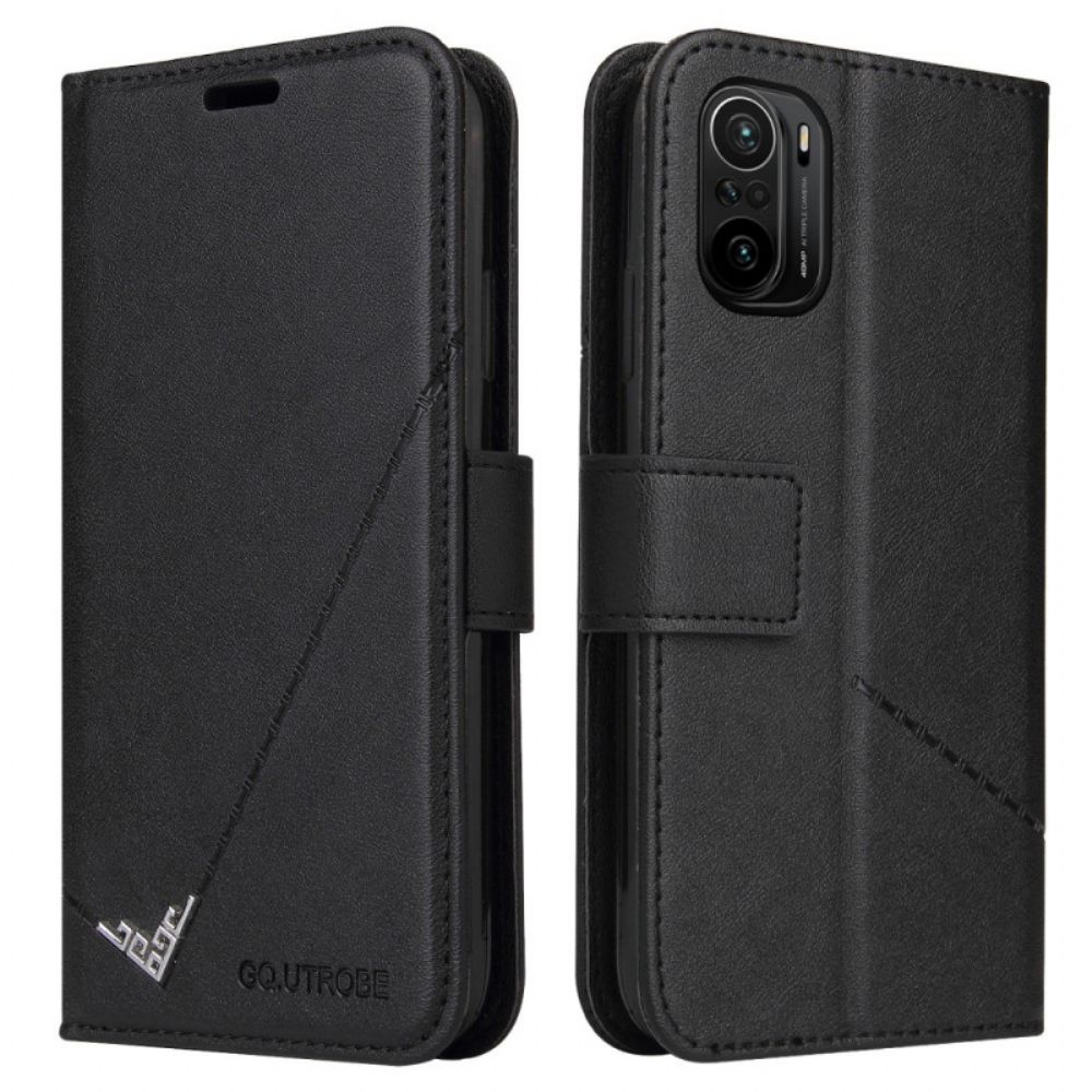 Folio-hoesje voor Xiaomi Mi 11i 5G / Poco F3 Kunstleer Gq.utrobe