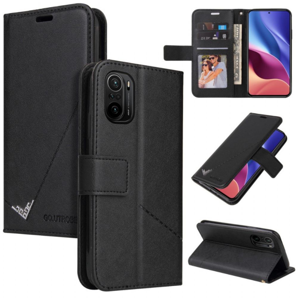 Folio-hoesje voor Xiaomi Mi 11i 5G / Poco F3 Kunstleer Gq.utrobe