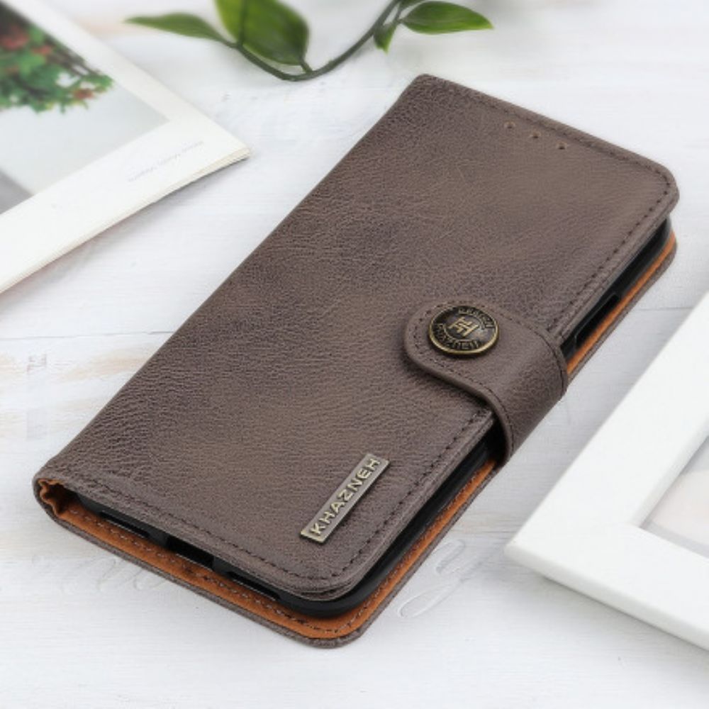 Folio-hoesje voor Xiaomi Mi 11i 5G / Poco F3 Retro Kunstleer Khazneh