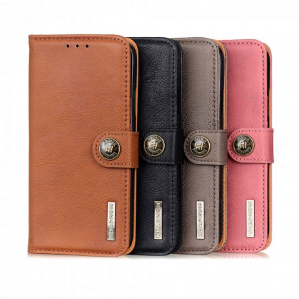 Folio-hoesje voor Xiaomi Mi 11i 5G / Poco F3 Retro Kunstleer Khazneh