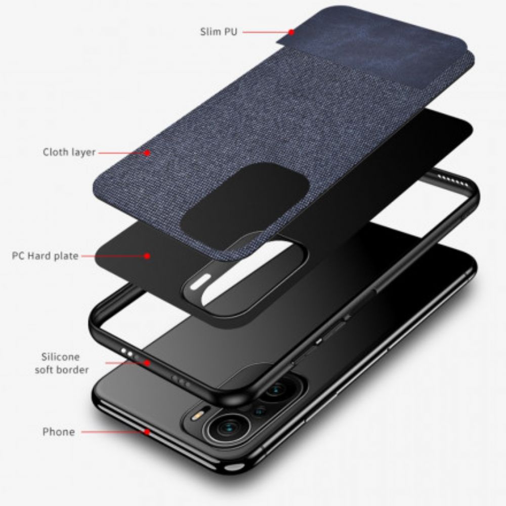 Hoesje voor Xiaomi Mi 11i 5G / Poco F3 Bi-textuur Kunstleer