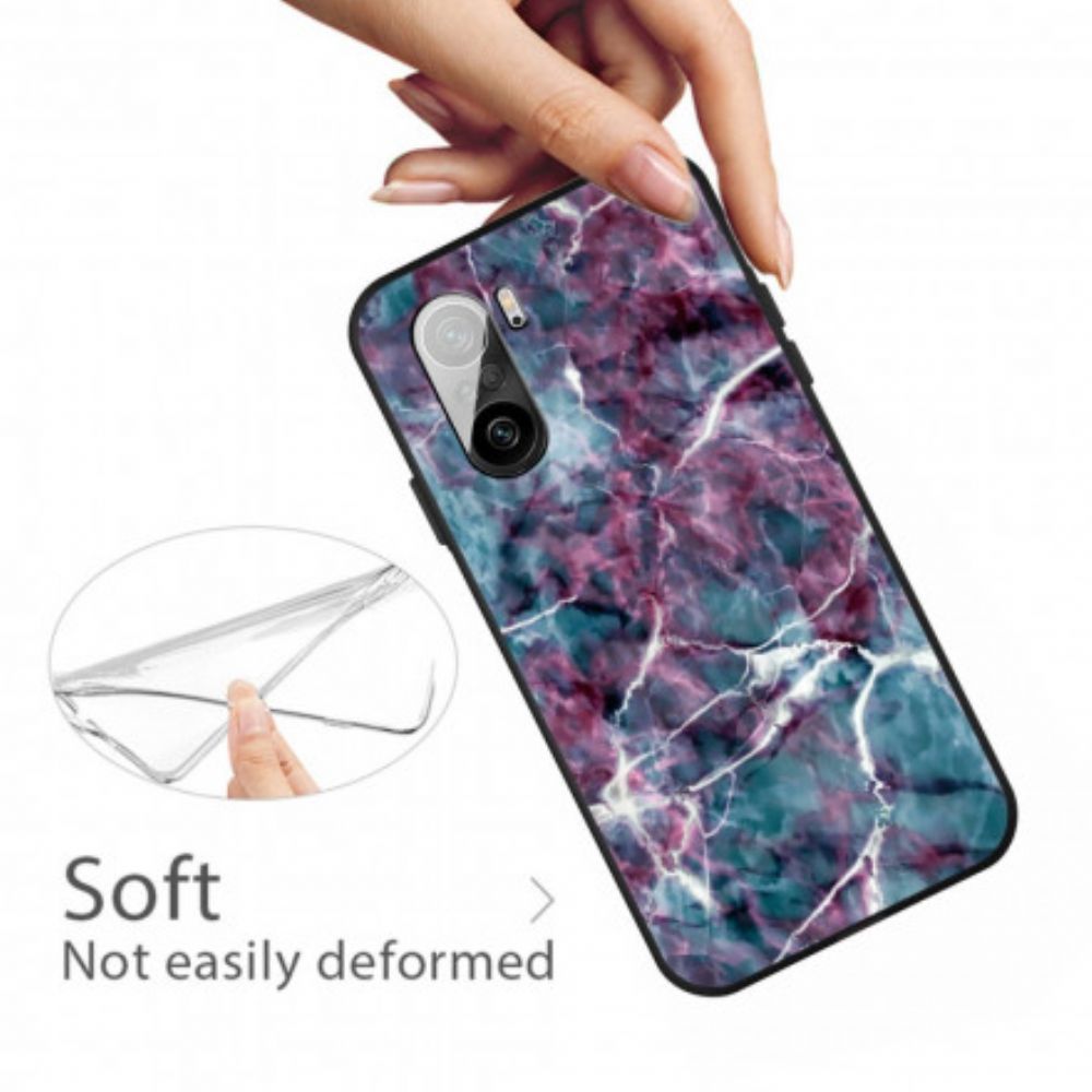 Hoesje voor Xiaomi Mi 11i 5G / Poco F3 Paars Marmer