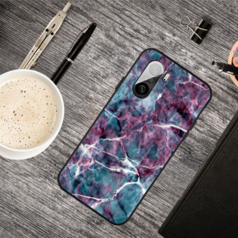 Hoesje voor Xiaomi Mi 11i 5G / Poco F3 Paars Marmer