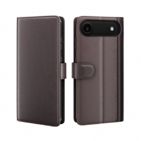 Flip Case Leren iPhone Air Portemonnee Van Echt Leer