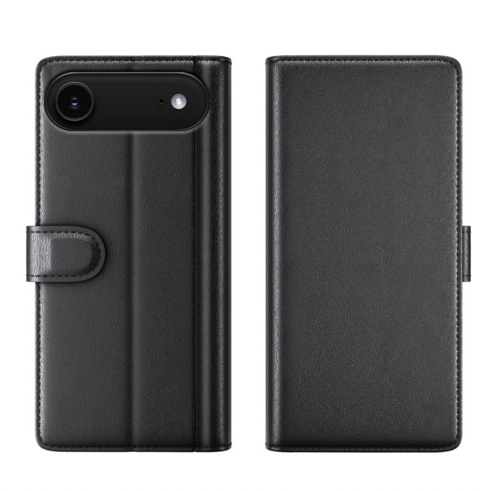 Flip Case Leren iPhone Air Portemonnee Van Echt Leer