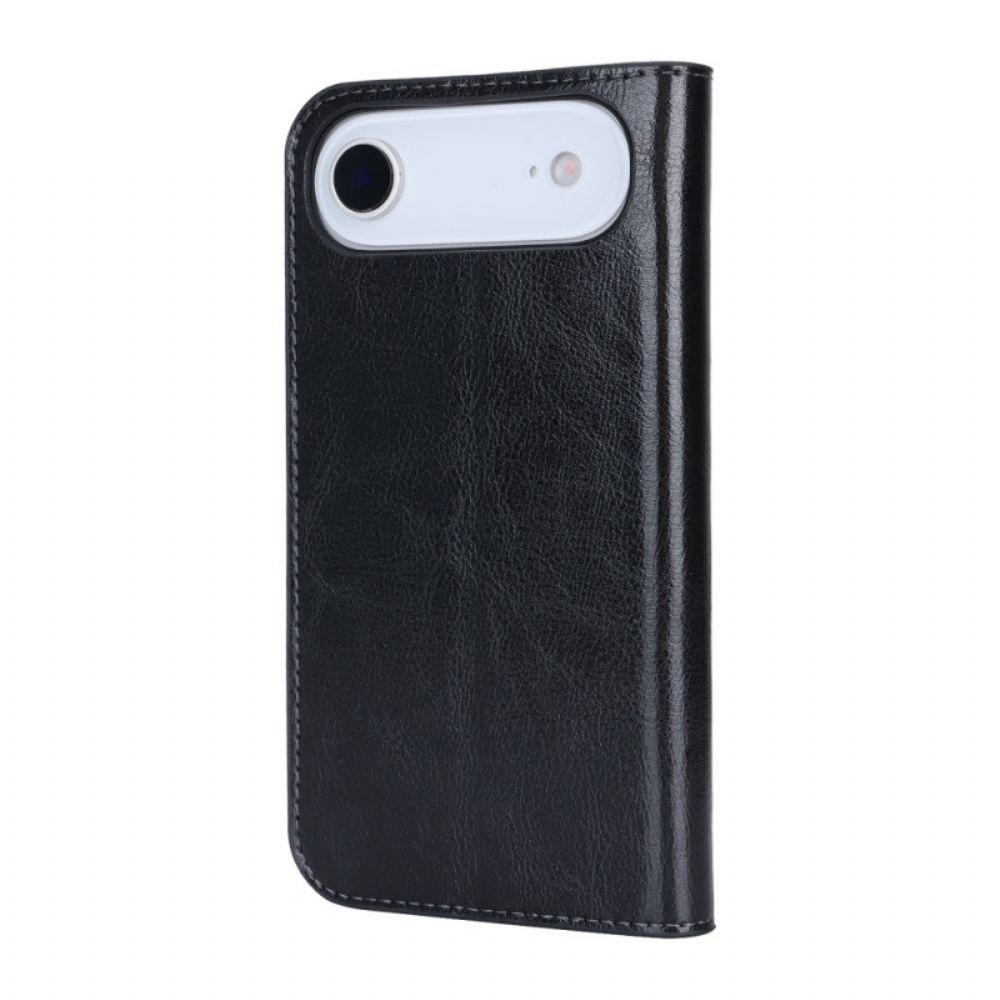 Folio-hoesje iPhone Air Echt Leer