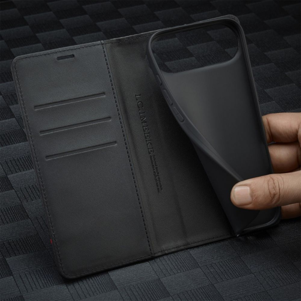 Folio-hoesje iPhone Air Koolstofvezel Lc.imeeke