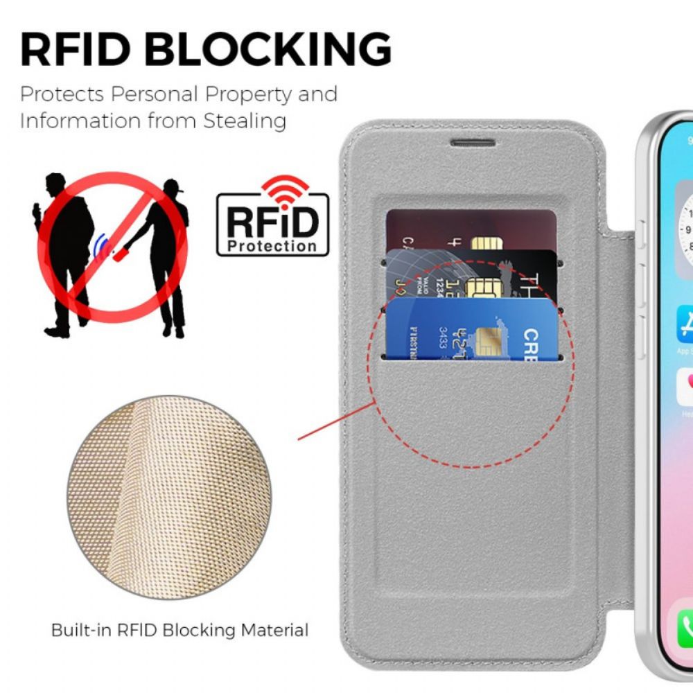 Folio-hoesje iPhone Air Magsafe-compatibel Gewatteerd Bescherming Hoesje