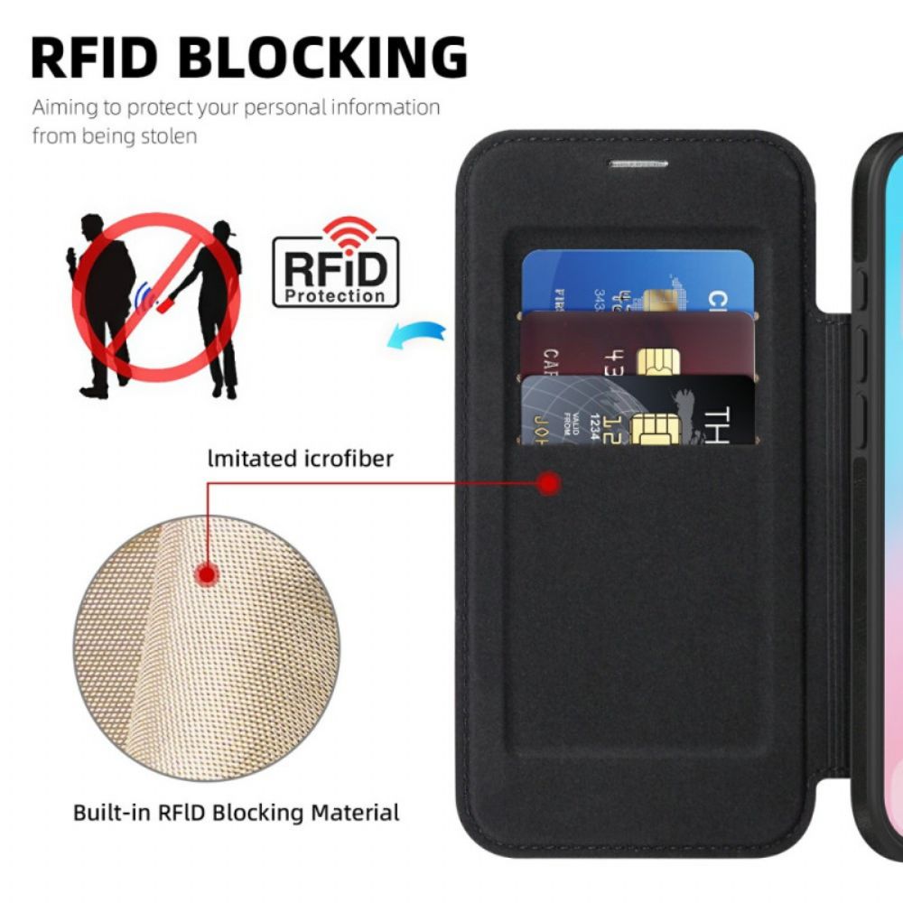 Folio-hoesje iPhone Air Magsafe-compatibel Met Rfid-kaarthouder Bescherming Hoesje