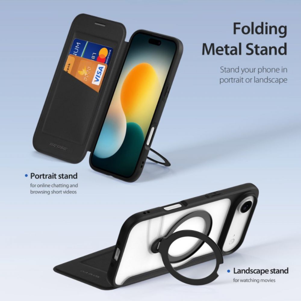 Folio-hoesje iPhone Air Magsafe Skin X Pro Series Met Standaard Dux Ducis