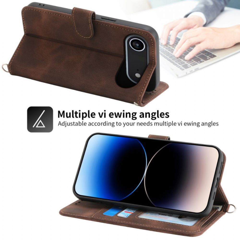 Folio-hoesje iPhone Air Telefoonhoesje Bloemenkant